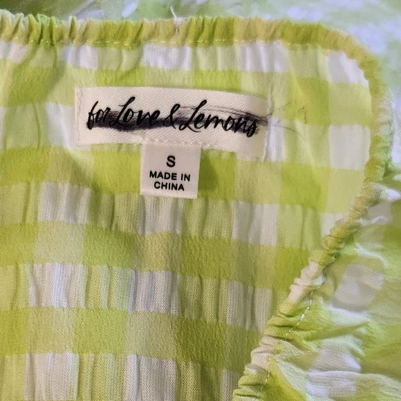 New!For Love and‎ Lemons Maureen Midi Gingham Dress